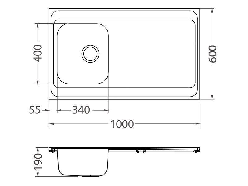 Alveus CLASSIC PRO 70 SAT-90 1000X600 (1130471)