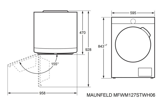 MAUNFELD MFWM127STWH06
