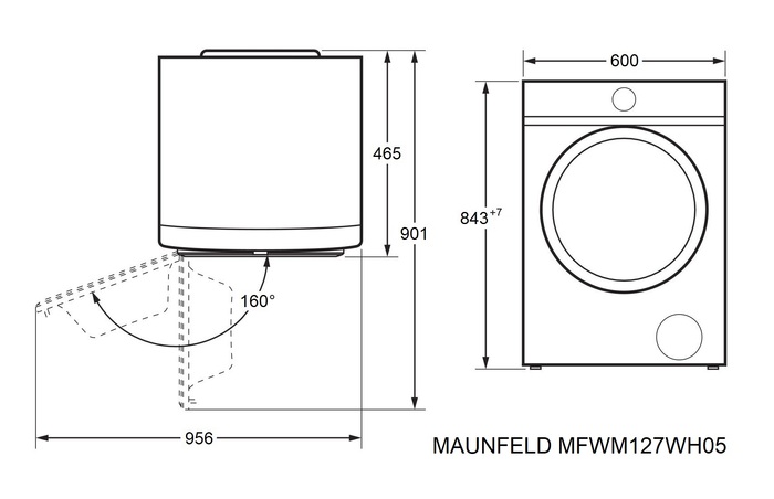 MAUNFELD MFWM127WH05