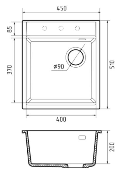 Rivelato TESORO TR-455-R (antracite)