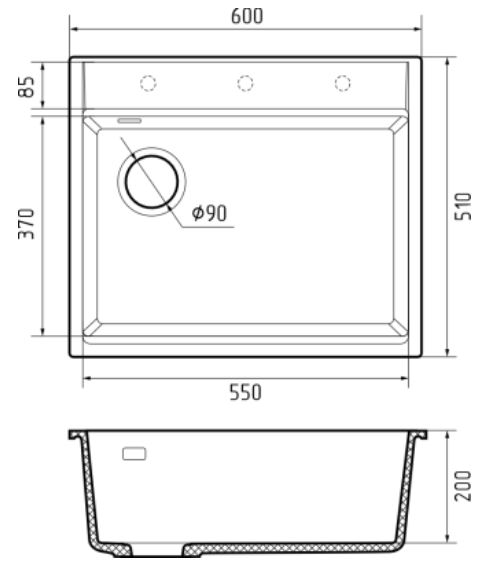 Rivelato TESORO TR-605-L (antracite)